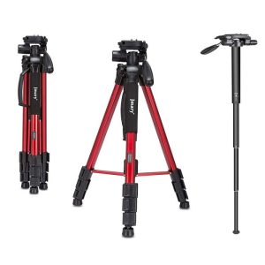 (Jmary KP-2254 Camera Tripod Red