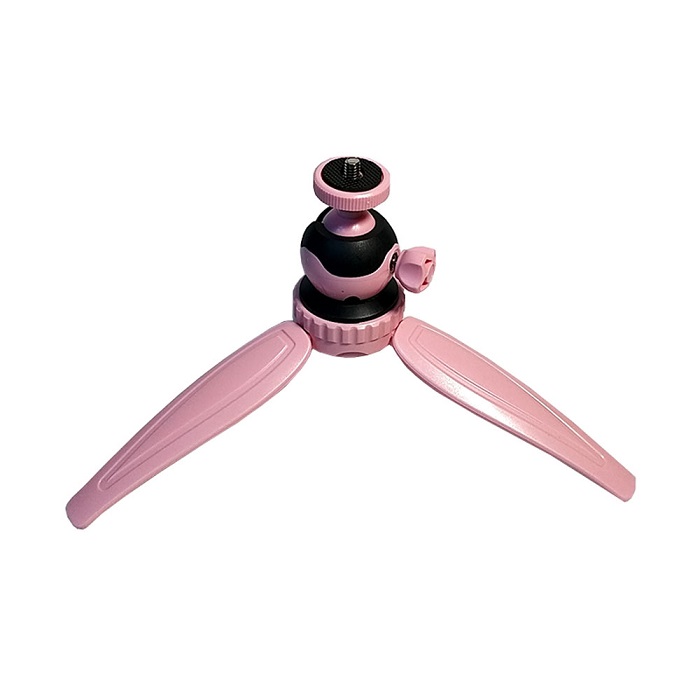 سه پايه عکاسی بيک(صورتی) Beike Q166 Mini Tripod-Pink+هولدر موبایل