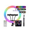 رینگ لایت همراه با سه پایه مدل Ring Light MJ36-RGB - Image 2