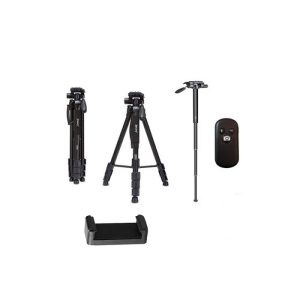 سه پایه بهمراه هولدر موبایل‌و ریموت Jmary 2264 Tripod-1