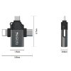 مبدل USB-C / MicroUSB / لایتنینگ OTG یسیدو مدل GS15 - Image 4