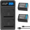 شارژر باتری FW50 با نمایشگر LCD دوتایی USB برای دوربین دیجیتال - Image 2