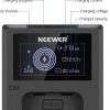 کیت دو باطری و شارژر FW50 LCD NEEWER - Image 3