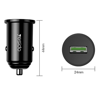 شارژر فندکی فست شارژ یسیدو مدل YESIDO Y38 - Image 2