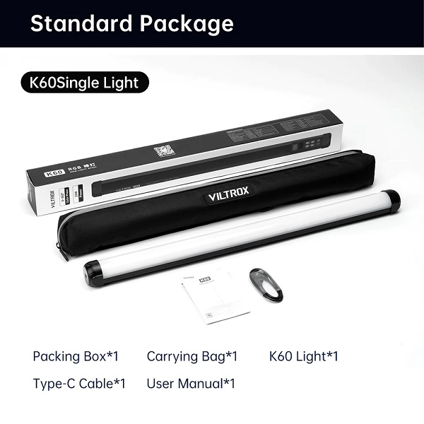 نور باتومی ویلتروکس VILTROX K60 RGB LED Tube Light - Image 5