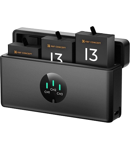 شارژرگوپرو13-به-همراه-3عدد-باتری-kf-concept-hero-13-