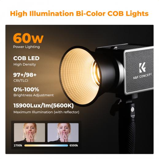 K&F Concept PL-60B 60W COB - Image 4