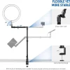 پایه نگهدارنده دوربین سقفی و رومیزی نیور NEEWER DS023 FLEXIBLE CAMERA MOUNT DESK STAND - تصویر 4