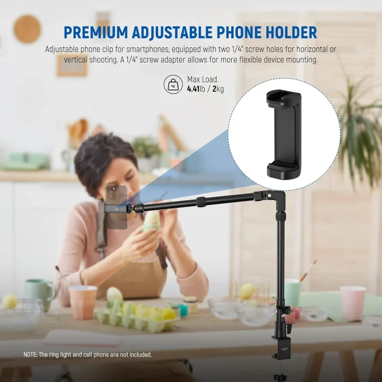 پایه نگهدارنده دوربین سقفی و رومیزی نیور NEEWER DS023 FLEXIBLE CAMERA MOUNT DESK STAND - تصویر 5