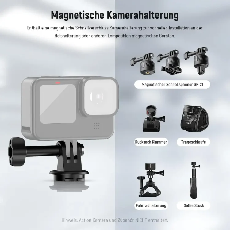 هولدر گردنی نیورNEEWER GP15 MAGNET POV/VLOG NECK MOUNT - Image 4