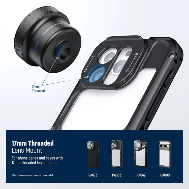 لنز موبایل نیور NEEWER LS-71 58mm PORTRAIT LENS 3RD GENERATION WITH 17mm THREAD CLAMP - Image 9