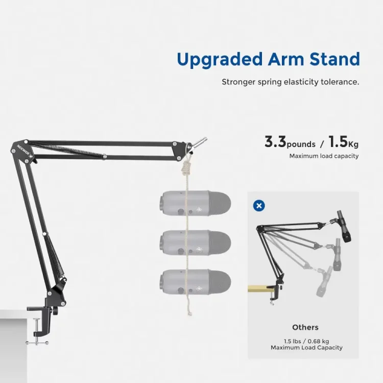 پایه میکروفون نیور NEEWER NW-35A MICROPHONE ARM STAND MOUNT - تصویر 3