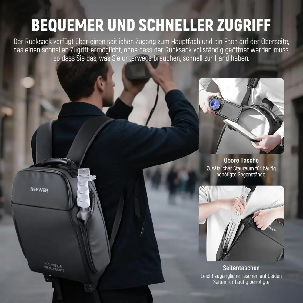 کیف کوله پشتی نیور NEEWER PB26 BASICS PHOTOGRAPHY BACKPACK - Image 4