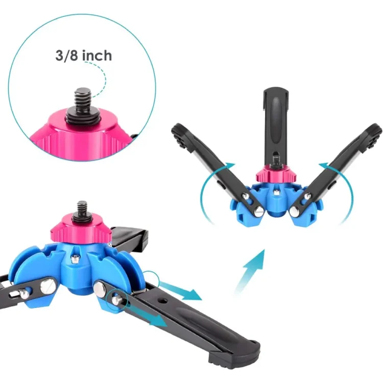 تک پایه نیور NEEWER T222 NEW VERSION ALUMINUM ALLOY TRIPOD MONOPOD+STAND BASE - Image 3