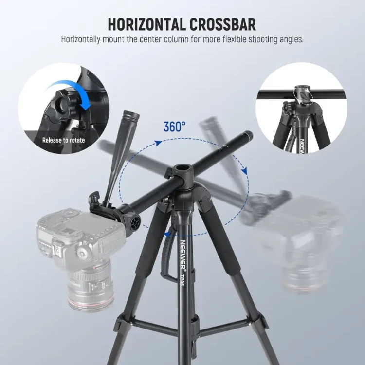 سه پایه دوربین نیور NEEWER TP05 CAMERA TRIPOD WITH PAN HEAD - تصویر 2