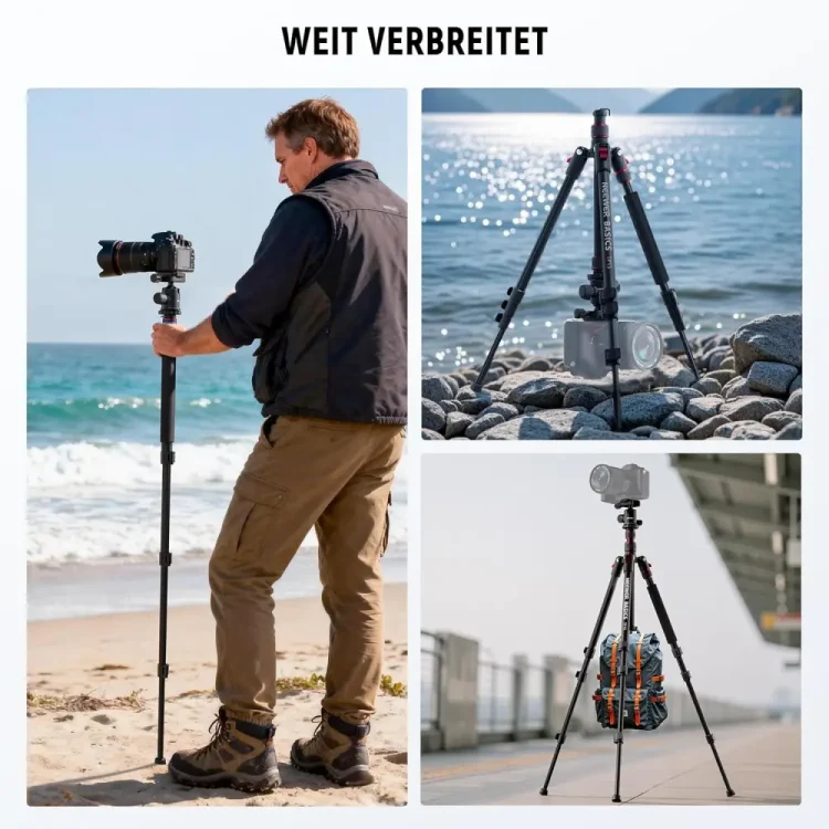 سه پایه دوربین نیور NEEWER TP15 Basics Camera Tripod Monopod - تصویر 3
