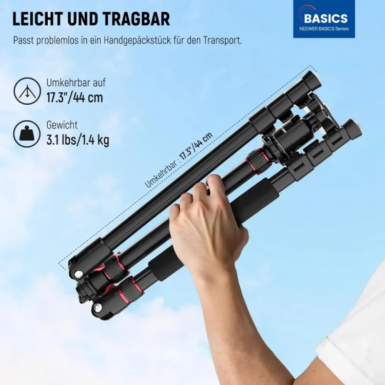 سه پایه دوربین نیور NEEWER TP15 Basics Camera Tripod Monopod - تصویر 8