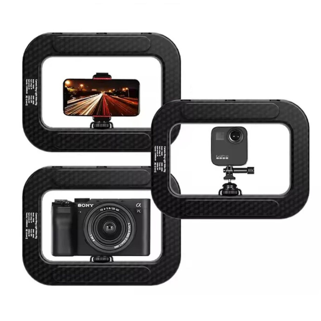 رینگ لایت سلفی موبایل LED SR-200 Mobile Selfie Ring Light - تصویر 2