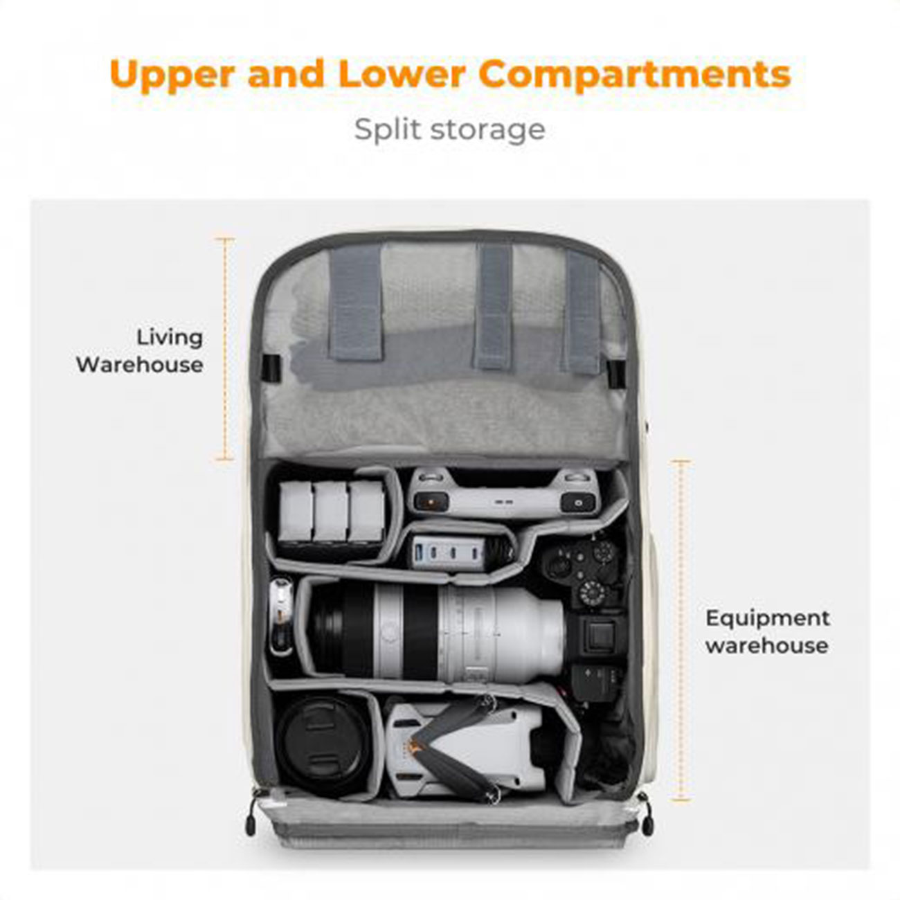 کوله پشتی دوربین کی اند اف K&F Concept KF13.087AV12 Camera Backpack - Image 2